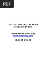 Download A to Z of Digital Music Startups in 2009 by Stuart Dredge SN24185513 doc pdf