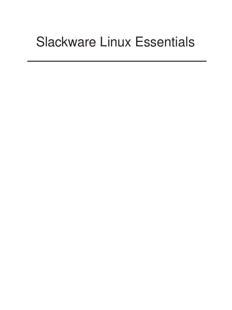 Slackbook-2 0 PDF | PDF