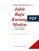 Part 1 Ebook Kurung Moden Melukis Pola Badan Dan Lengan