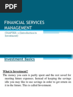 Financial Services Management: CHAPTER - 1 (Introduction To Investment)