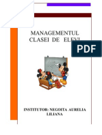 Caietul Invatatoruui Managementul Clasei PDF