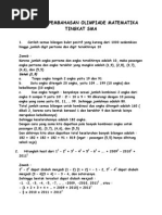 Soal Dan Pembahasan Olimpiade Matematika Tingkat Sma