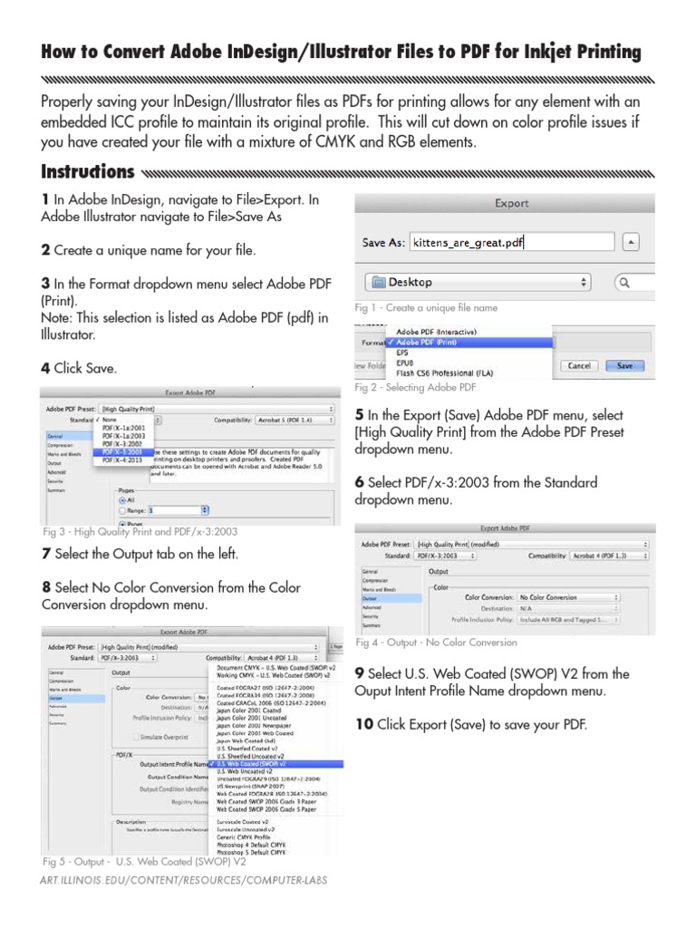 Convert InDesign/Illustrator to PDF | PDF