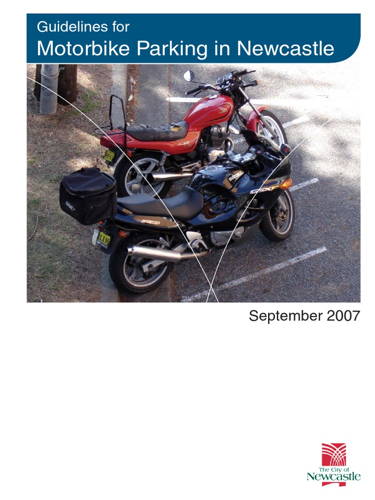 Motorcycle Parking Guidelines Final Sept 2007 Nctc Approved Sidewalk