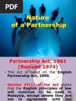 Nature of a Partnership