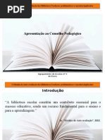 Apresentação Conselho Pedagógico - Modelo de Auto-Avaliação das Bibliotecas Escolares