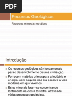 Recursos Geológicos