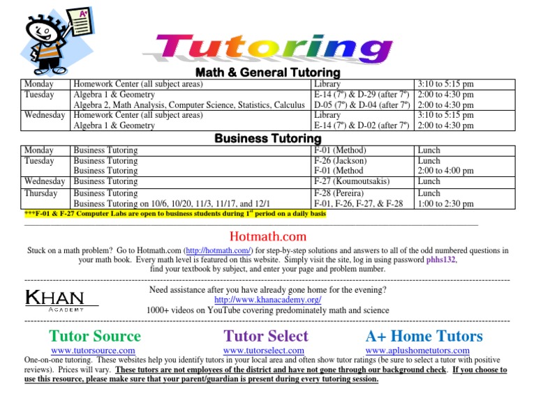 Tutoring | PDF