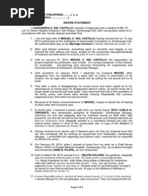 Sworn Statement (Complainant) (1)