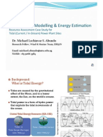 Tidal Current Modelling & Energy Estimation