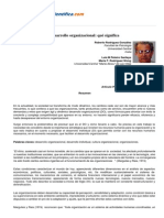 Significado Desarrollo Organizacional PDF