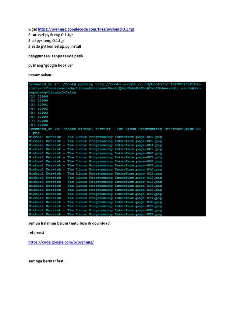 Google Book Downloader Via Terminal | PDF
