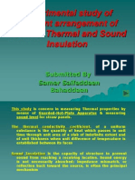 Experimental Study of Different Arrangement of Straw As Thermal and Sound Insulation