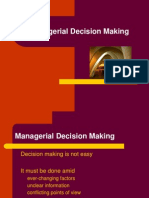 Managerial Decision Making