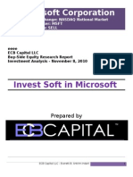 Microsoft Corporation: Invest Soft in Microsoft