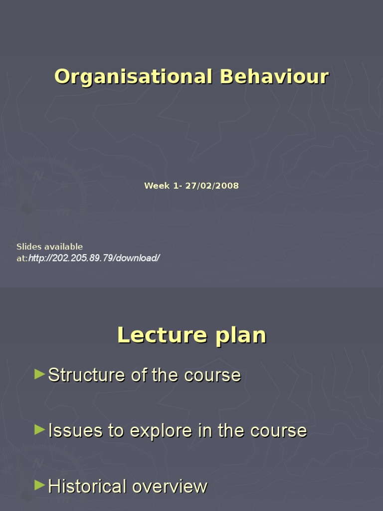 01-OB Introduction | PDF | Organizational Behavior | System
