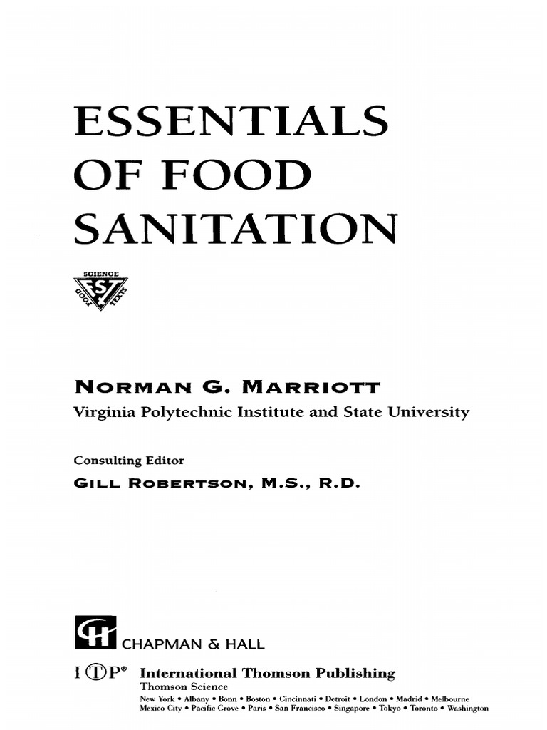 Essentials of Food Sanitation PDF PDF Food Safety Foods