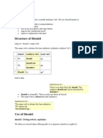 Structure of Should