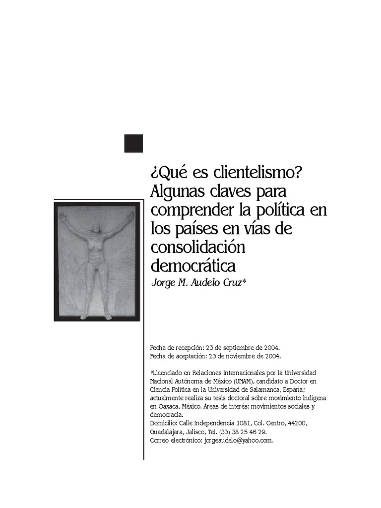 Definición y análisis del clientelismo | PDF | Corrupción política ...