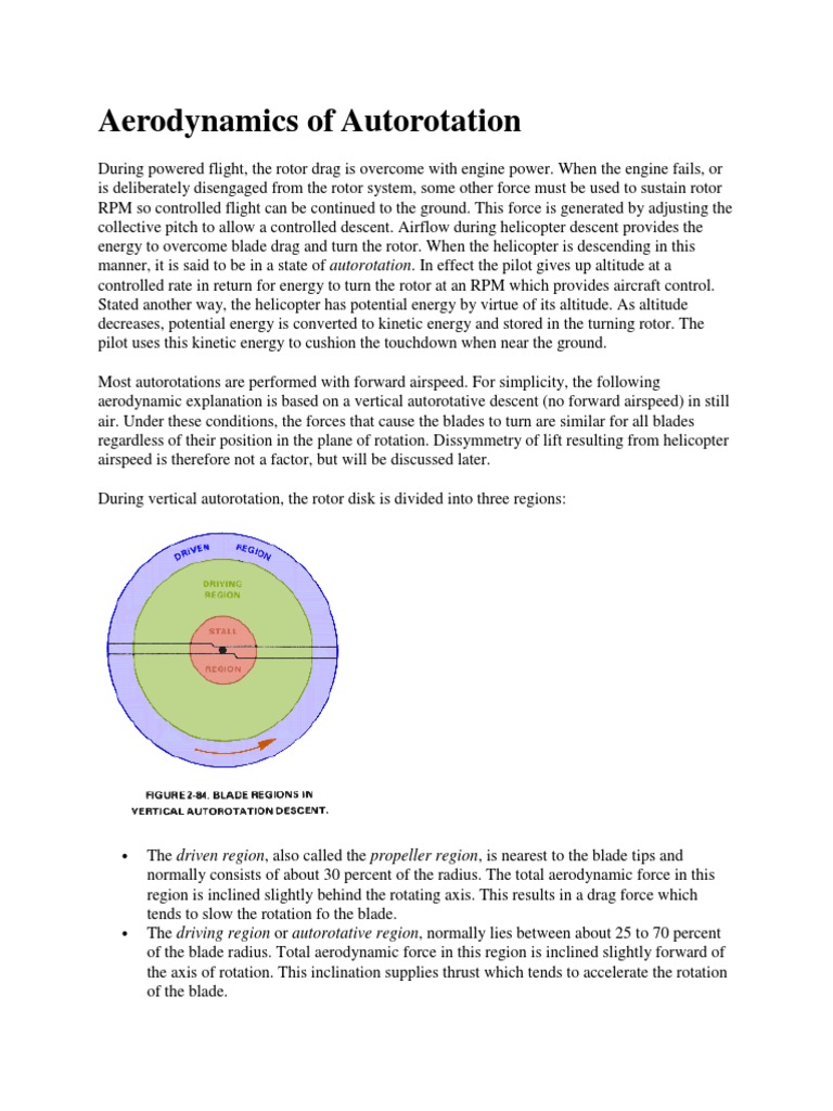 Understanding Helicopter Autorotation | PDF | Helicopter | Helicopter Rotor