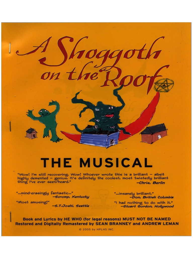 A Shoggoth On The Roof | PDF | Cthulhu Mythos | H. P. Lovecraft