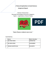 HE302 Game Theory Paper - Love is Irrational