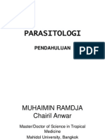 (PARASITOLOGI) IT 4 - Pendahuluan Parasitologi - CHA