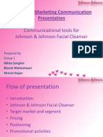 Integrated Marketing Communication Presentation: Communicational Tools For Johnson & Johnson Facial Cleanser