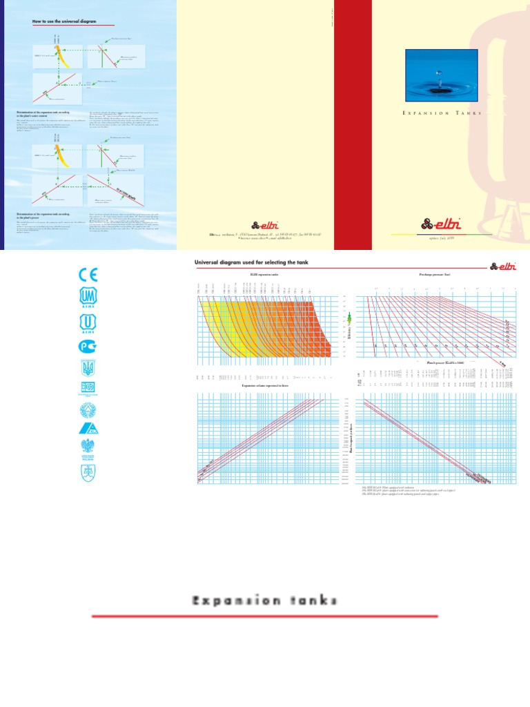 Elbi Expansion Tanks PDF Water Heating Litre