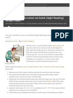 Cara Jitu Membaca Notasi Not Balok Sight Reading Dengan Cepat