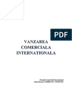 Dreptul Comertului International - Vanzarea Comerciala Internationala