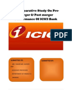 pre Merger and Post Merger Position of ICICI Bank