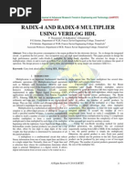 Radix-4 and Radix-8 Multiplier Using Verilog HDL