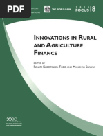 WB - Innovations in Agri Finance