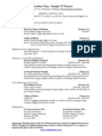 Resident Physician Cv Sample