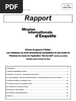 Rapport de la FIDH sur Rafah