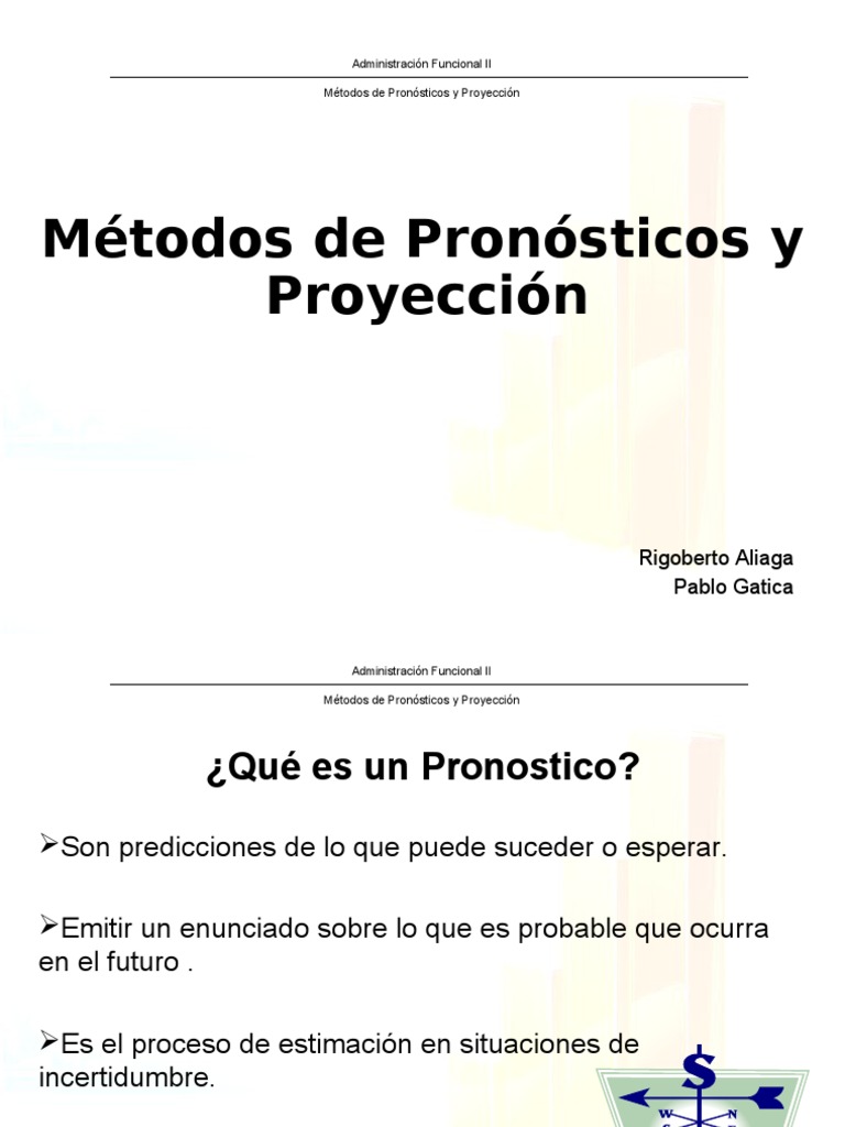 metodos de pronosticos ppt Estadísticas Econometría