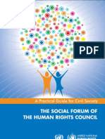 THE SOCIAL FORUM OFTHE HUMAN RIGHTS COUNCIL
