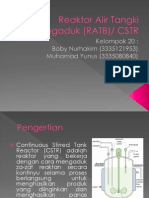 Reaktor Alir Tangki Berpengaduk (RATB)