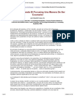 Counseling Desde El Focusing Una Manera de Ser Counselor (ES) PDF
