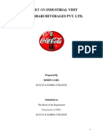 I.V Report of Coca Cola