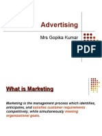 Advertising: Mrs Gopika Kumar