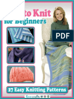 Learn How To Knit For Beginners 27 Easy Knitting Patterns PDF