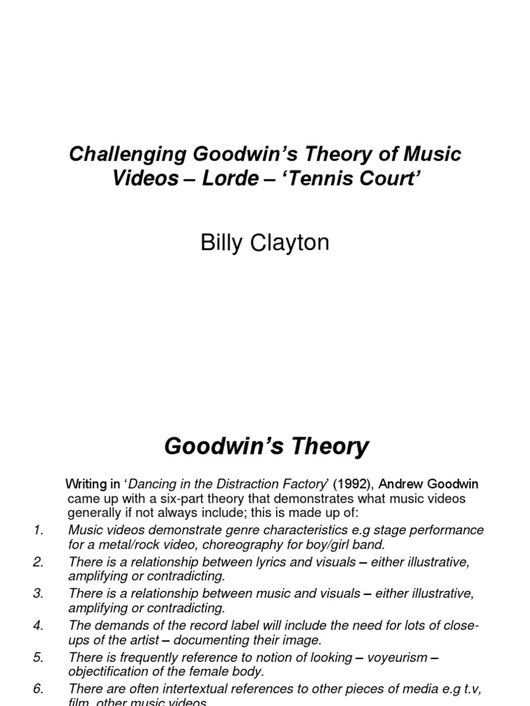 Analyzing Lorde's 'Tennis Court' Video | PDF | Entertainment | Leisure