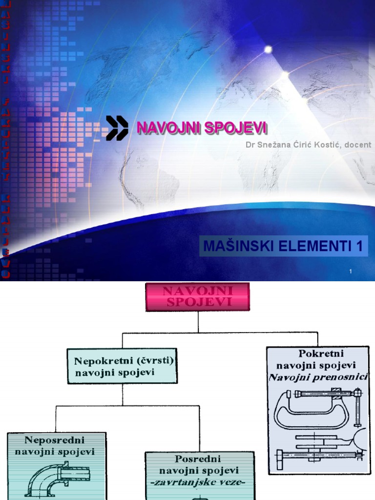 6 1 Navojni Spojevi S | PDF
