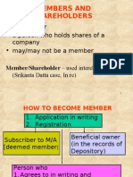 Members and Shareholders