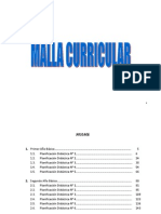 Bloques Curriculares de 1º, 7º y Especiales