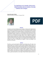 Dialnet UnaAplicacionLinguisticaEnElEstudioClinicoDeLaDisa 4003528 PDF
