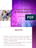 CALCULO y DILUCION DE MEDICAMENTOS.ppt