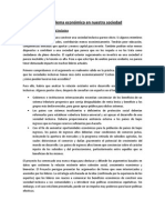 El Problema Económico en Nuestra Sociedad ARGUMENTO